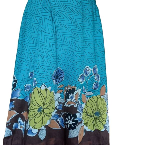 Bentley Arbuckle Dresses & Skirts - Bentley Arbuckle Multicolored Lined Floral Midi Skirt Womens Size 12 Y2K Fairy